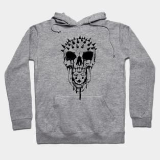 skull and beauty Hoodie